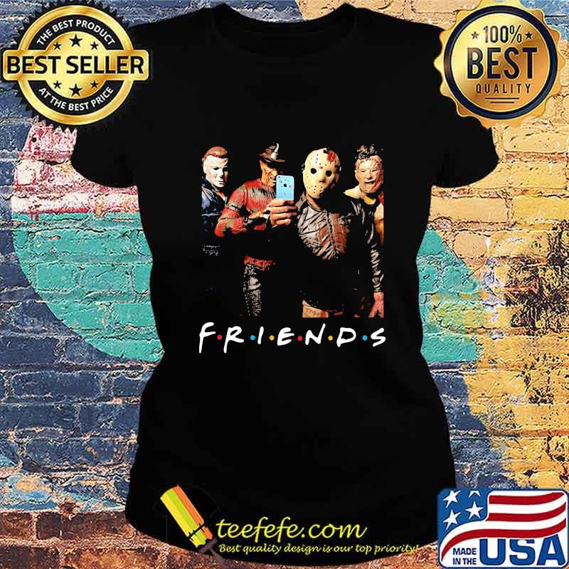 Halloween horror characters selfie friends s Ladies tee Halloween horror characters selfie friends s Ladies tee