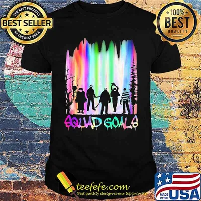 Halloween horror characters squad goals mountain shirt