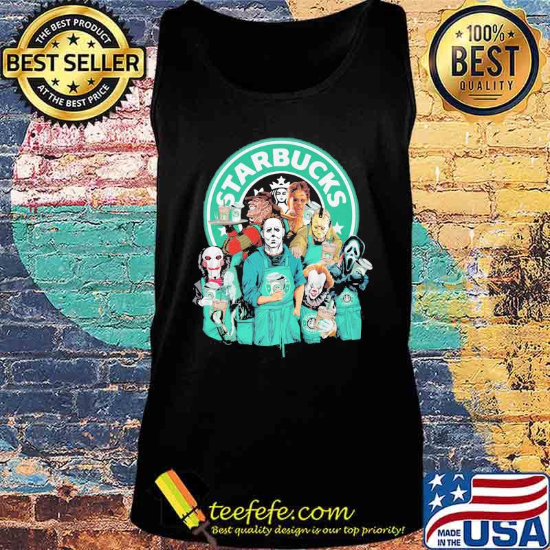 Halloween horror characters starbuck coffee logo s Tank top Halloween horror characters starbuck coffee logo s Tank top