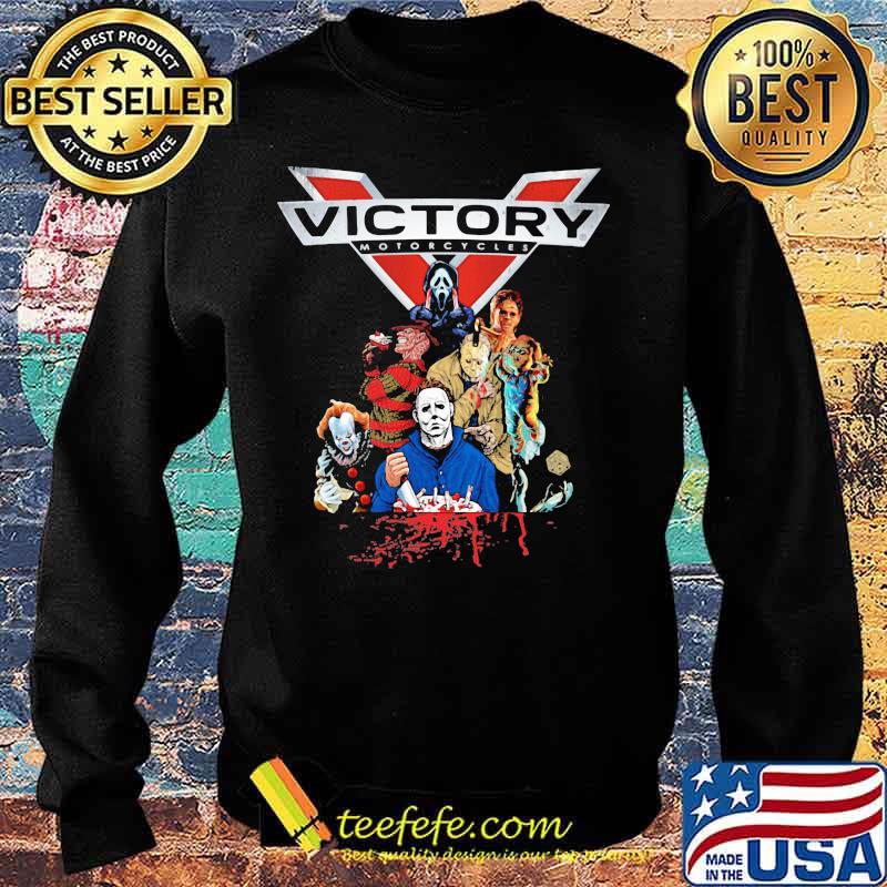 Halloween horror characters victory motorcycle logo s Sweater Halloween horror characters victory motorcycle logo s Sweater