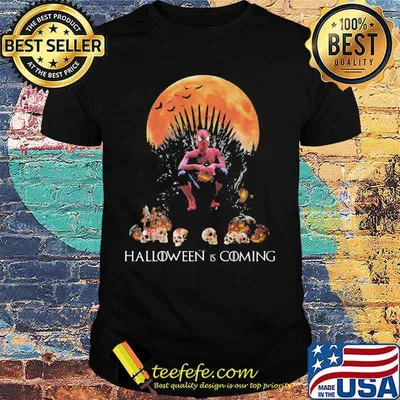 Halloween is coming spider man skull moon shirt