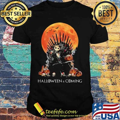 Halloween jack skellington is coming sunset shirt