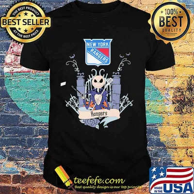 Halloween jack skellington new york rangers shirt