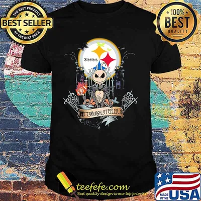 Halloween jack skellington pittsburgh steelers moon shirt