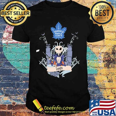 Halloween jack skellington toronto maple leafs shirt