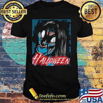 Halloween japan horror characters cartoon shirt