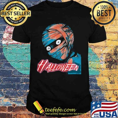 Halloween japan horror mummies characters cartoon shirt