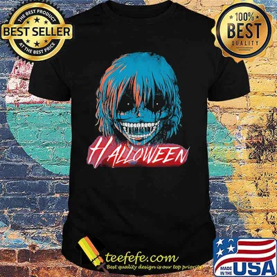 Halloween japanese characters cartoon shirt