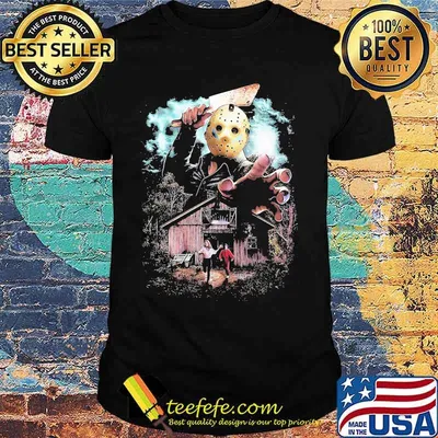 Halloween jason voorhees holding knife shirt