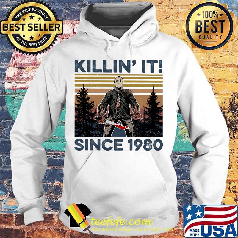 Halloween Jason Voorhees killin it since 1978 vintage retro mountain s Hoodie Halloween Jason Voorhees killin it since 1978 vintage retro mountain s Hoodie