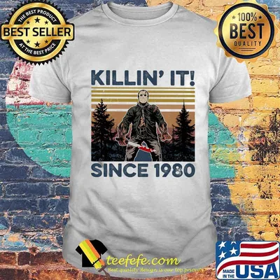 Halloween Jason Voorhees killin it since 1978 vintage retro mountain shirt