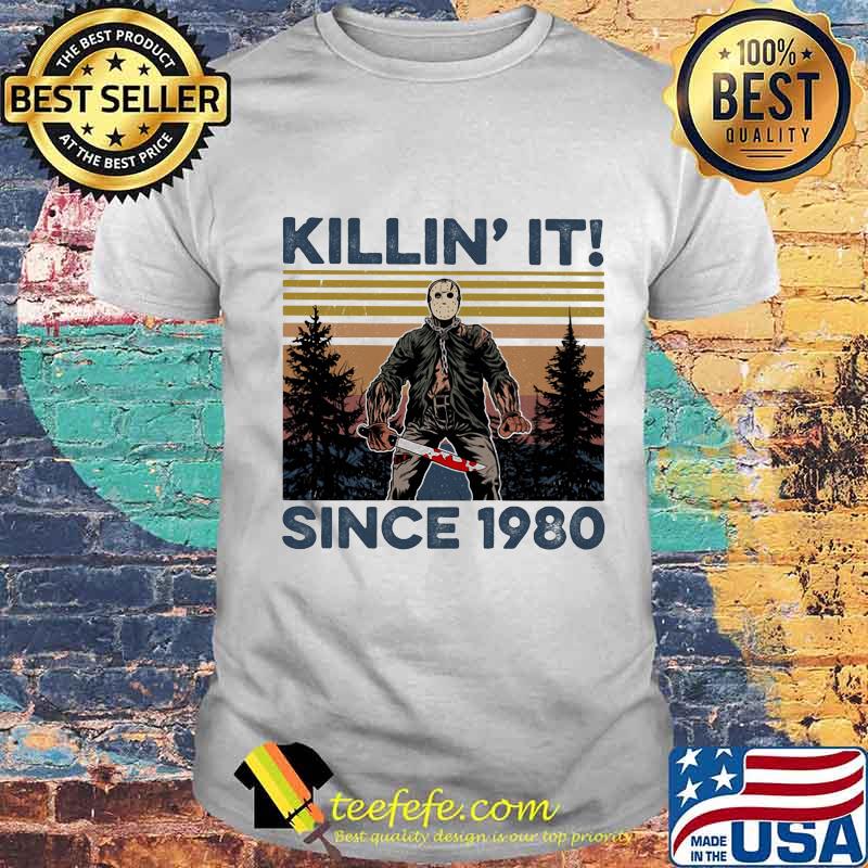 Halloween Jason Voorhees killin it since 1978 vintage retro mountain shirt Halloween Jason Voorhees killin it since 1978 vintage retro mountain shirt