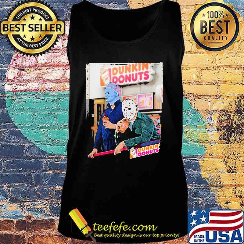 Halloween michael myers jason voorhees dunkin donuts s Tank top Halloween michael myers jason voorhees dunkin donuts s Tank top