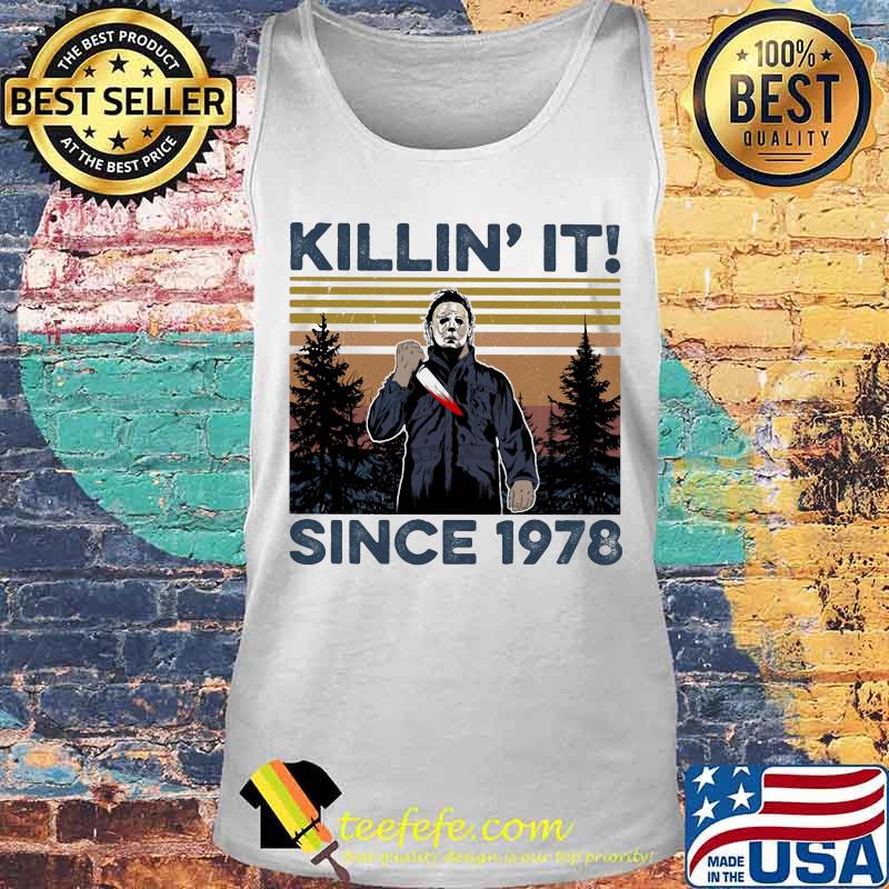 Halloween michael myers killin it since 1978 vintage retro mountain s Tank top Halloween michael myers killin it since 1978 vintage retro mountain s Tank top