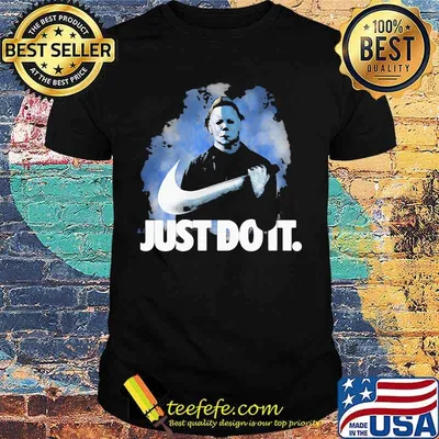 Halloween michael myers nike just do it shirt