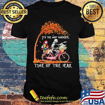 Halloween nightmare it's the most wonderful time of the year leaves tree shirt