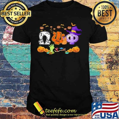 Halloween omega psi phi witch pumpkins shirt