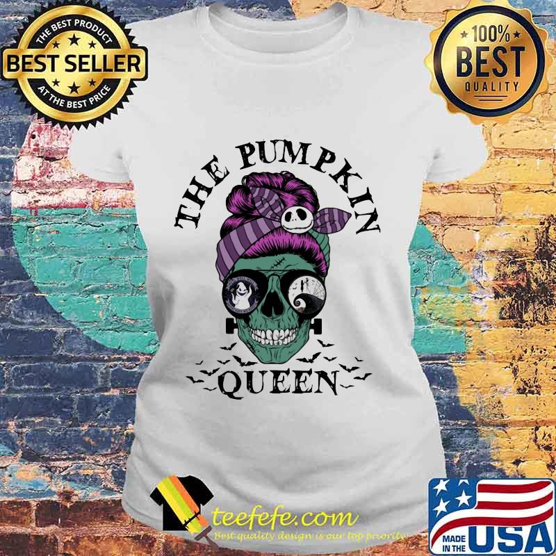 Halloween skull the pumpkin queen s Laides tee Halloween skull the pumpkin queen s Laides tee