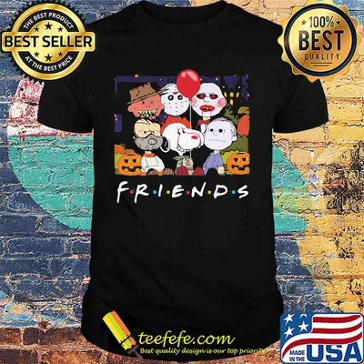 Halloween the peanuts horror characters friends shirt
