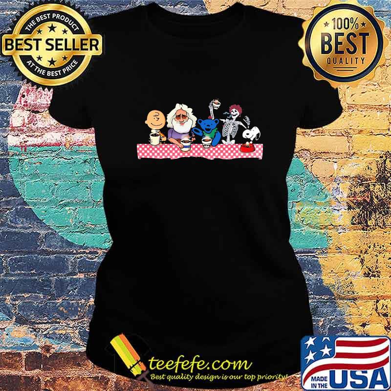 Halloween the peanuts skeleton bear s Ladies tee Halloween the peanuts skeleton bear s Ladies tee