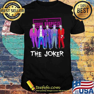 Halloween the usual suspects the joker characters shirt