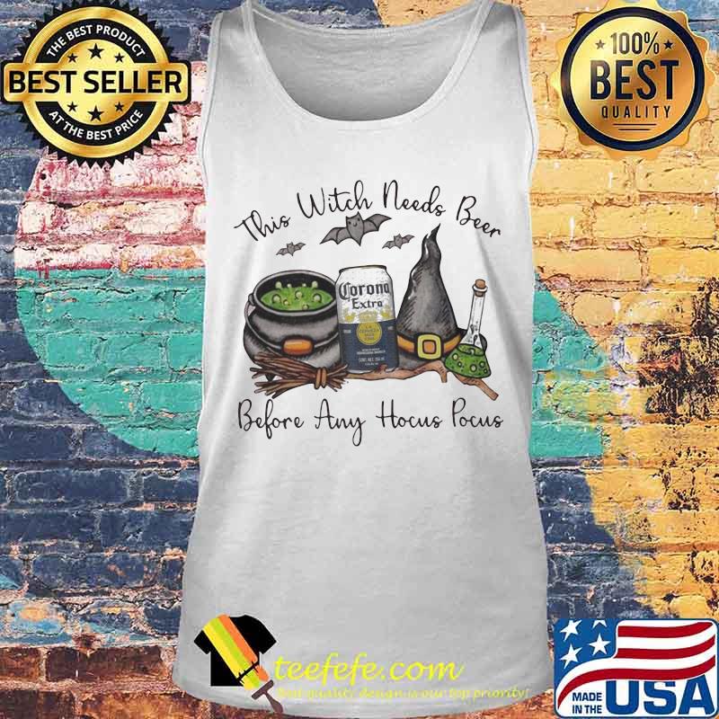 Halloween this witch needs corona extra before any hocus pocus s Tank top Halloween this witch needs corona extra before any hocus pocus s Tank top