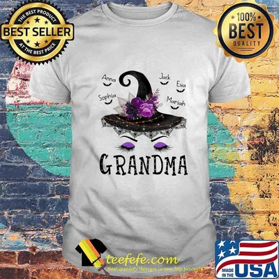 Halloween witch anna jack eva sophia mariah grandma flowers shirt