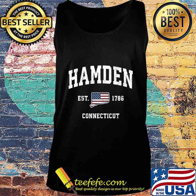Hamden Connecticut CT Vintage American Flag Sports Design Pullover s Tank top Hamden Connecticut CT Vintage American Flag Sports Design Pullover s Tank top