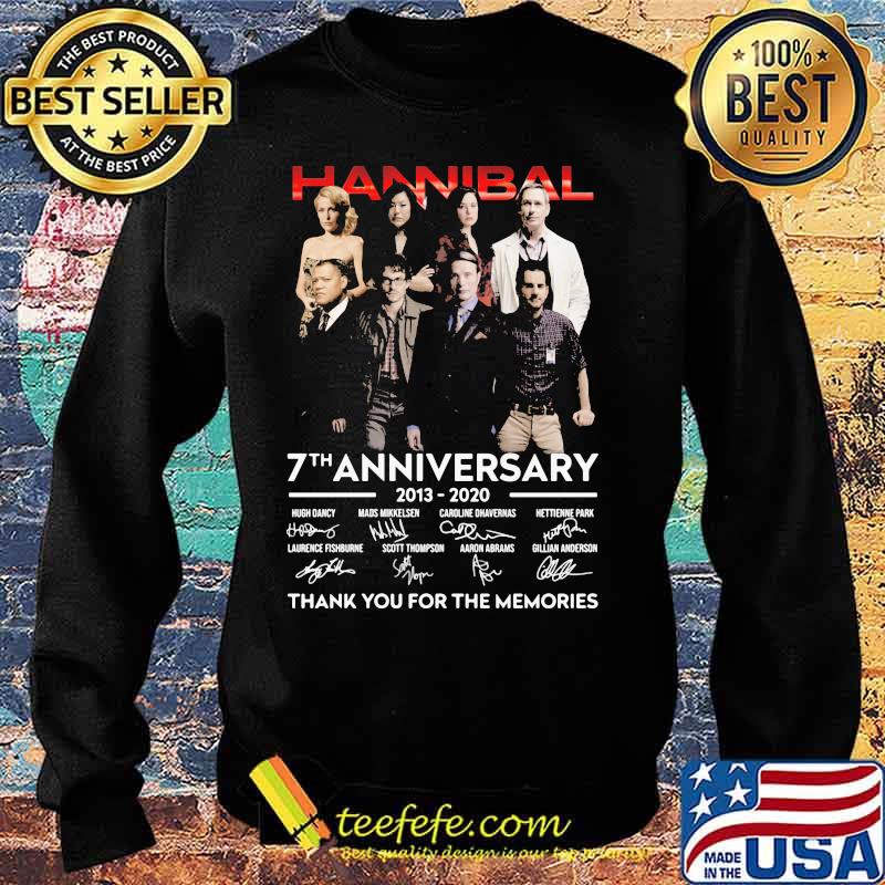 Hannibal 7th anniversary 2013 2020 thank for the memories signatures s Sweater Hannibal 7th anniversary 2013 2020 thank for the memories signatures s Sweater