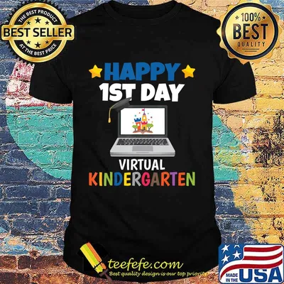 Happy 1st Day Virtual Kindergarten T-Shirt