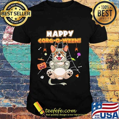 Happy Corgoween Happy Corgi Halloween Shirt