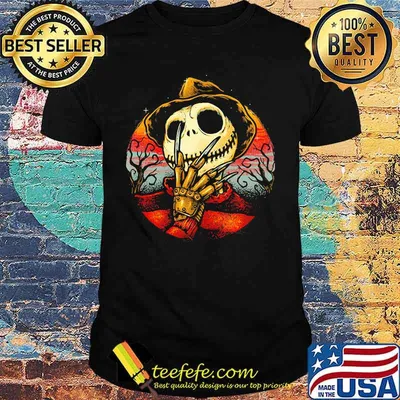 Happy halloween freddy krueger jack skellington vintage shirt