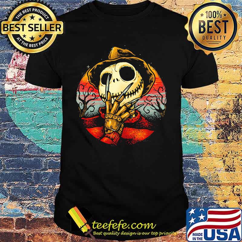 Happy halloween freddy krueger jack skellington vintage shirt Happy halloween freddy krueger jack skellington vintage shirt