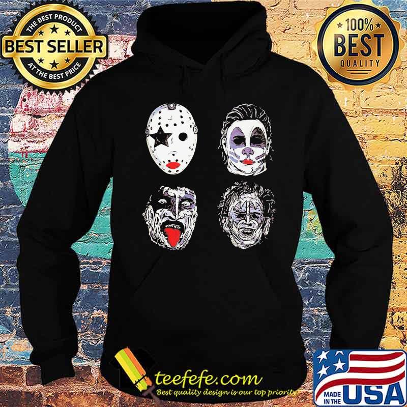Happy halloween horror characters face s Hoodie Happy halloween horror characters face s Hoodie