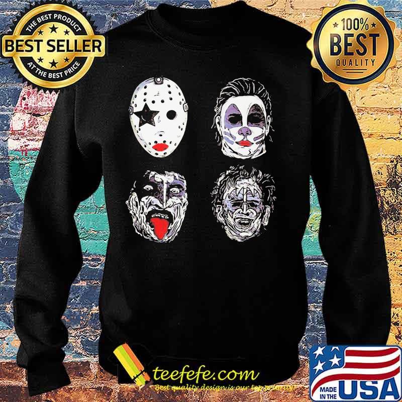 Happy halloween horror characters face s Sweater Happy halloween horror characters face s Sweater