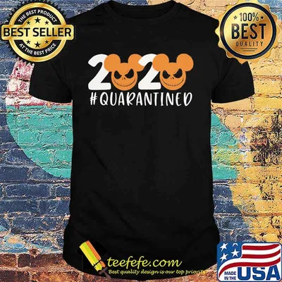 Happy halloween jack skellington mickey mouse 2020 quarantined shirt