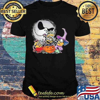 Happy halloween jack skellington minions witch shirt