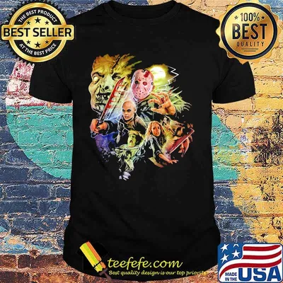 Happy halloween jason voorhees and children shirt