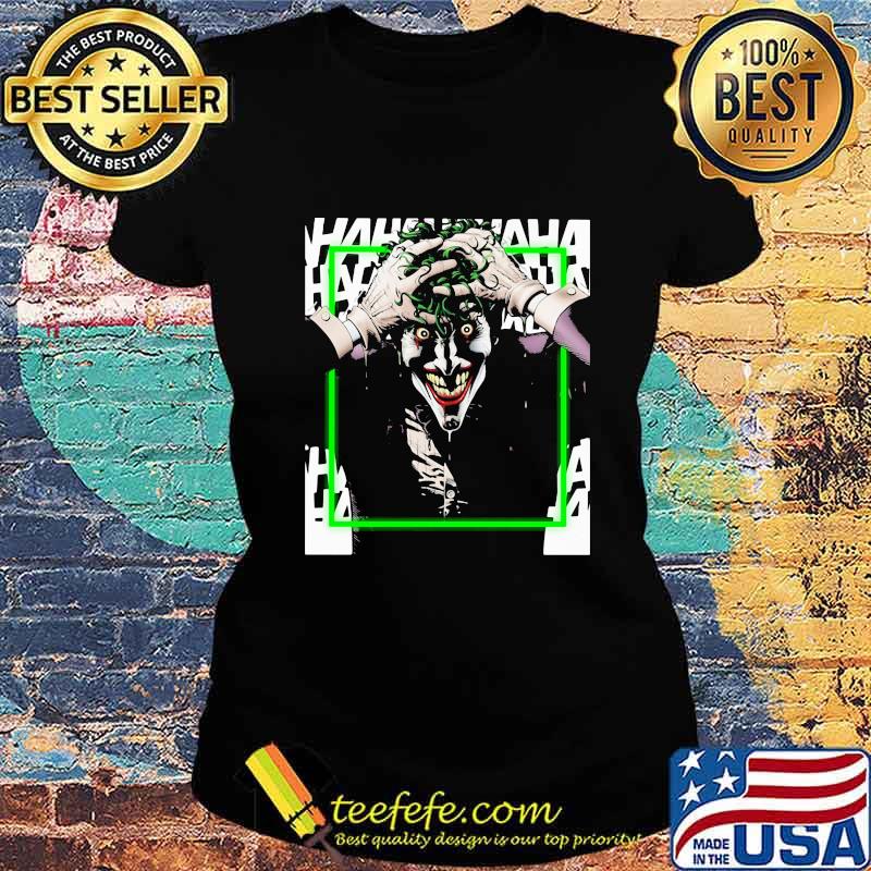 Happy halloween joker smiling hahaha s Ladies tee Happy halloween joker smiling hahaha s Ladies tee