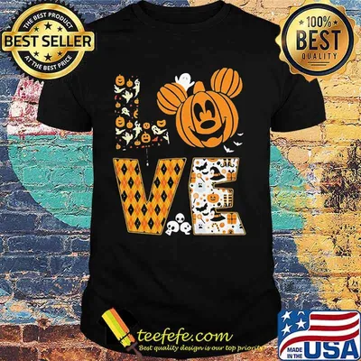 Happy halloween love mickey mouse pumpkin shirt