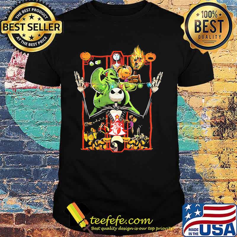 Happy halloween nightmare characters cartoon shirt