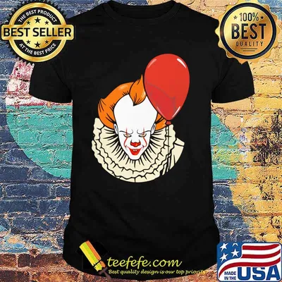 Happy halloween pennywise holding balloon shirt