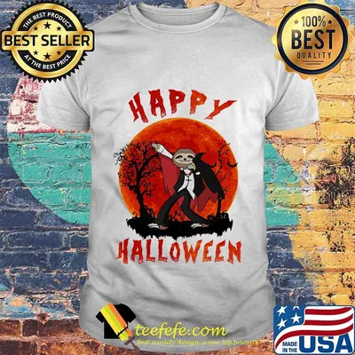 Happy halloween sloth sunset shirt
