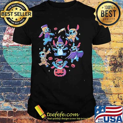Happy halloween stitch witch shirt