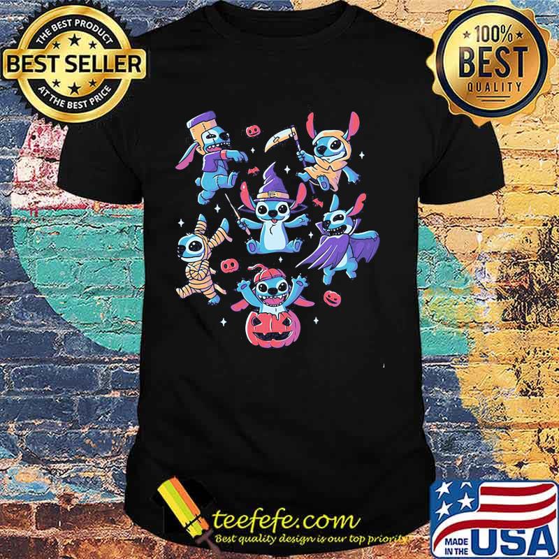 Happy halloween stitch witch shirt