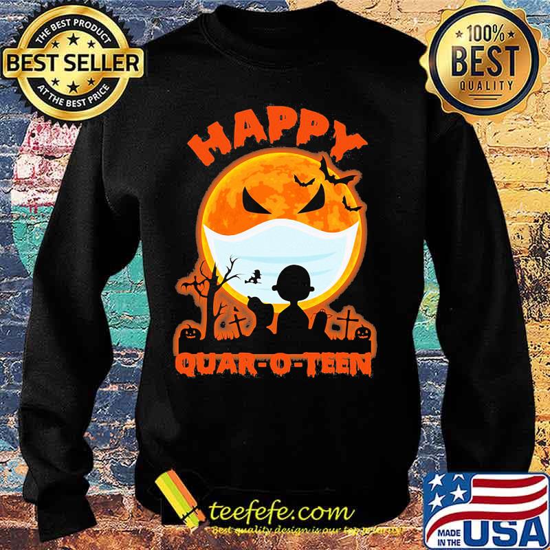 Happy halloween the peanuts quar-o-teen moon mask s Sweater Happy halloween the peanuts quar-o-teen moon mask s Sweater