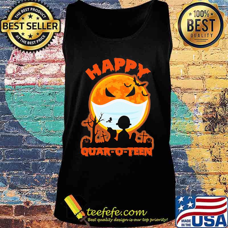 Happy halloween the peanuts quar-o-teen moon mask s Tank top Happy halloween the peanuts quar-o-teen moon mask s Tank top