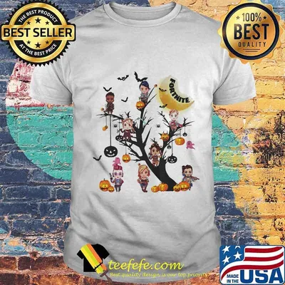 Happy halloween tree fortnite characters shirt