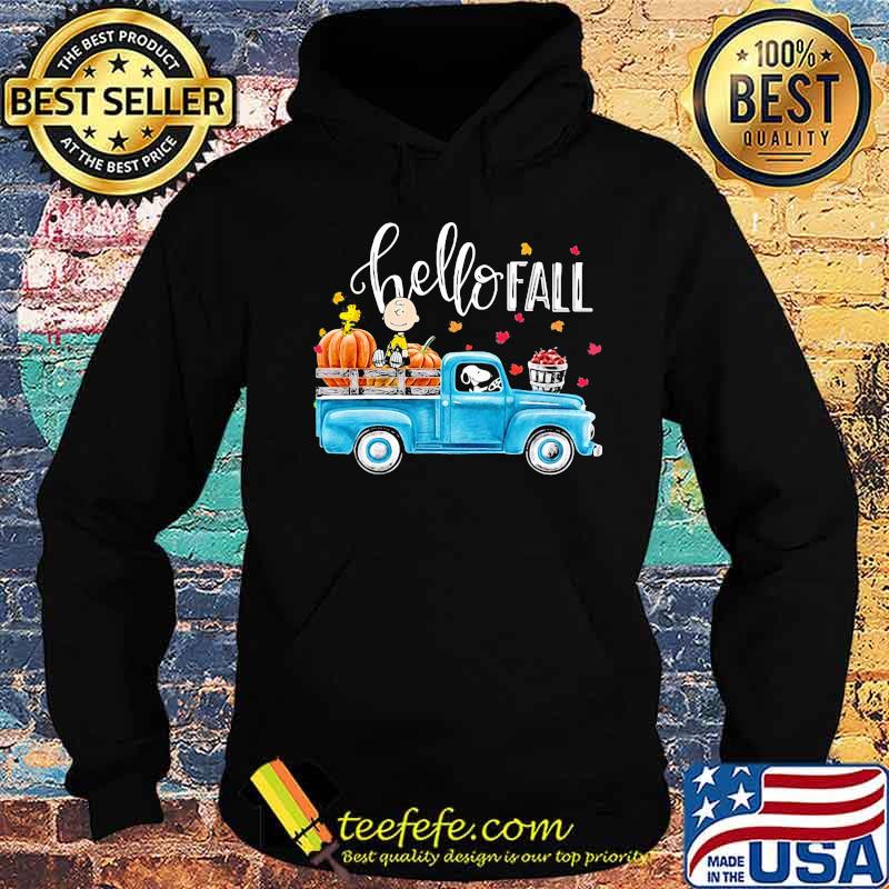 Hello fall the peanuts riding car s Hoodie Hello fall the peanuts riding car s Hoodie