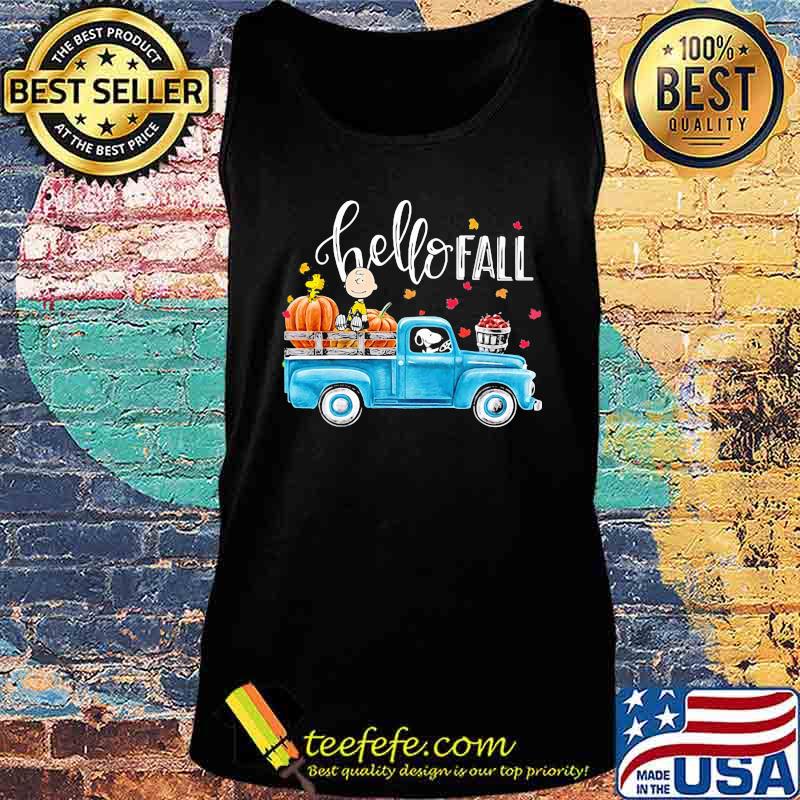 Hello fall the peanuts riding car s Tank top Hello fall the peanuts riding car s Tank top